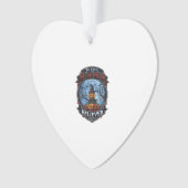 Großer Kürbis-Gläubiger Vogelscheuche Hexenhut Hal Ornament (Vorderseite)