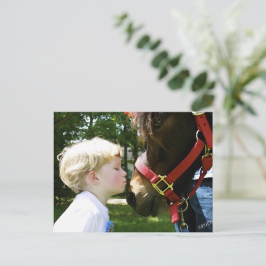 großer Kuss Postkarte (Stehend Vorderseite)