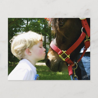 großer Kuss Postkarte