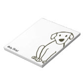 Großer Lab-Hund Notizblock (Rotiert)