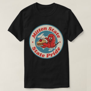 Großer Lakes Charme _ Michigan Mitten im Vintage-S T-Shirt