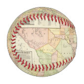Grosser Landkreis- und Eisenbahnplan von Texas Baseball (Vorderseite Links)