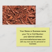 Großer Laubdeckenmuster-Landschaftsauftragnehmer Visitenkarte (Vorne/Hinten)