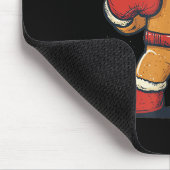 Großer Lebkuchenmann mit Boxhandschuh Mousepad (Ecke)