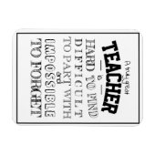 Großer Lehrer Danke, dass du ihm ein Dankeschön ge Magnet (Horizontal)