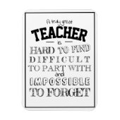 Großer Lehrer Danke, dass du ihm ein Dankeschön ge Magnet (Vertikal)