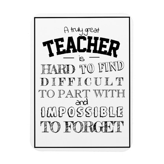 Großer Lehrer Danke, dass du ihm ein Dankeschön ge Magnet (Vertikal)