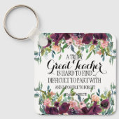 Großer Lehrer danke Ihnen Dankbarkeit Geschenk Schlüsselanhänger (Vorderseite)