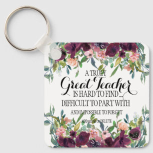 Großer Lehrer danke Ihnen Dankbarkeit Geschenk Schlüsselanhänger
