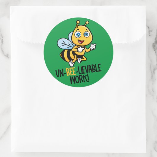 Großer Lehrer Runder Aufkleber (Tasche)