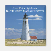 Großer Leuchtturm, Nantucket MA Magnet (Vorne)