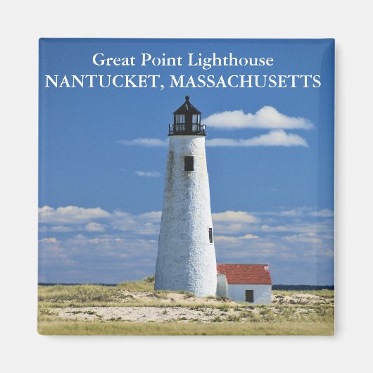 Großer Leuchtturm, Nantucket MA Magnet (Vorne)