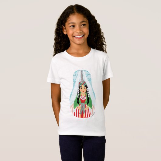 Großer libanesischer T - Shirt Matryoshka Girls (Vorne ganz)