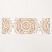 GROSSER LIEBE Rosen-GoldWatercolor Boho Mandala Yogamatte (Vorderseite (Horizontal))