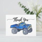 Großer Lieferwagen Dankeskarte (Stehend Vorderseite)