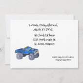 Großer Lieferwagen Einladung (Rückseite)