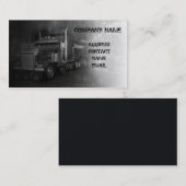 großer LKW im Grau Visitenkarte (Vorne/Hinten)