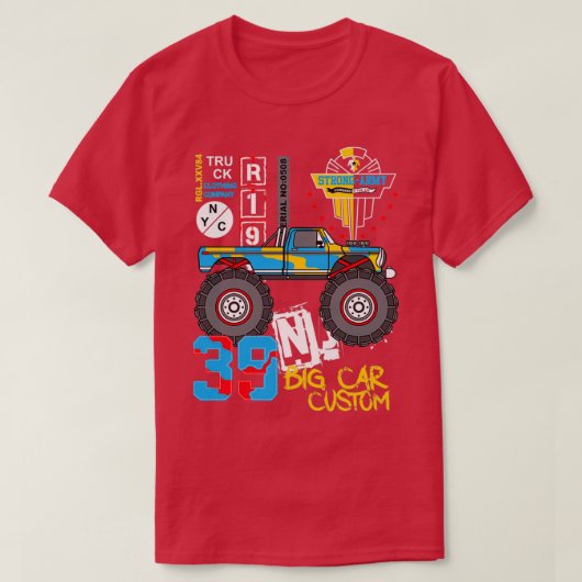 Großer LKW T-Shirt (Design vorne)