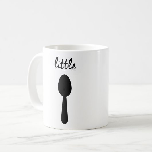 GROSSER LÖFFEL WENIG LÖFFEL-KAFFEE-TASSEN-SET #2 KAFFEETASSE (Vorderseite Links)