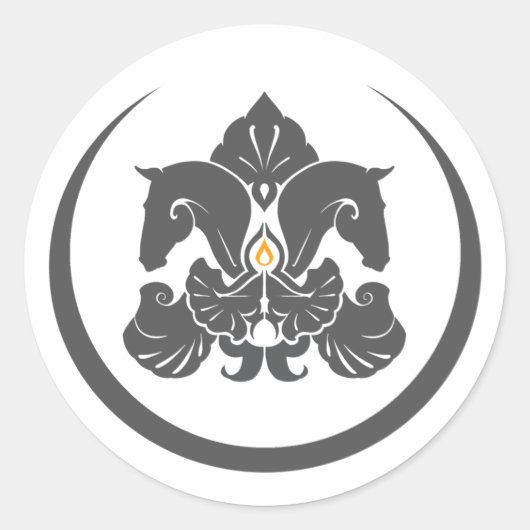 Großer Logo-Aufkleber Runder Aufkleber (Vorderseite)