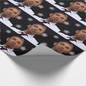 GROSSER LUSTIGER OBAMA GESCHENKPAPIER (Ecke)