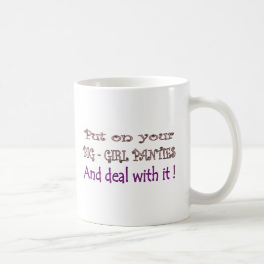 Großer Mädchen-Schlüpfer Kaffeetasse (Rechts)