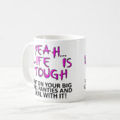 Großer Mädchen-Schlüpfer lustige Tasse oder (Vorderseite Links)