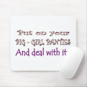 Großer Mädchen-Schlüpfer Mousepad (Mit Mouse)