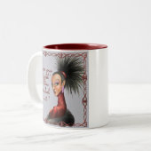 Großer Mädchen-Schlüpfer Zweifarbige Tasse (Vorderseite Links)