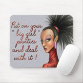 Großer Mädchenschlüpfer Mousepad (Mit Mouse)