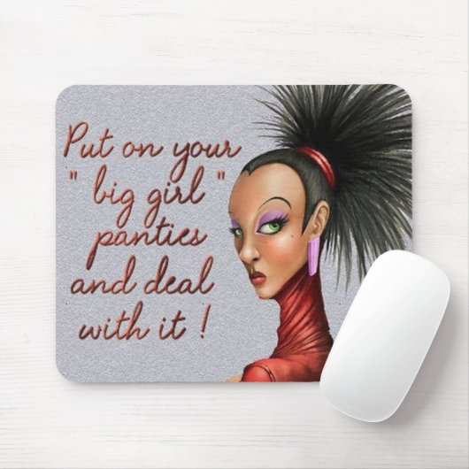 Großer Mädchenschlüpfer Mousepad (Mit Mouse)