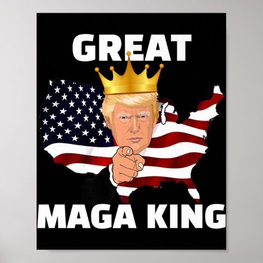 Großer MAGA King Poster (Vorne)
