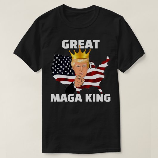 Großer MAGA King Premium T-Shirt (Design vorne)
