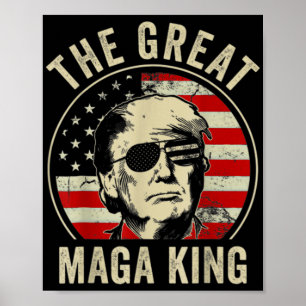 Großer MAGA King Trump Biden Politische Ultra-Mega Poster