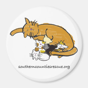 Großer Magnet (rundes Miezekatze-Logo)