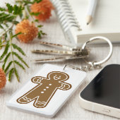 Großer Mann des glücklichen Lebkuchens Schlüsselanhänger (Vorderseite rechts)