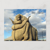 großer Merino-Widder Postkarte (Vorderseite)