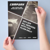 Grosser, moderner geometrischer Flyer (Hand)