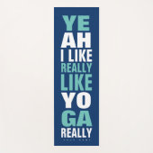 Großer moderner typografischer individuelle Name Yogamatte (Vorderseite)