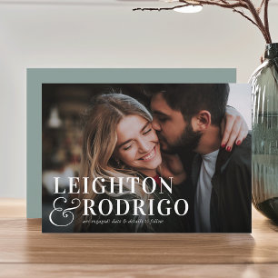 Großer Moment VERLOBUNG FOTO Ankündigung