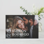 Großer Moment | VERLOBUNG FOTO Ankündigung (Stehend Vorderseite)