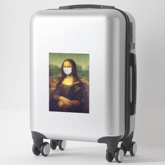 GROSSER MONALISA MIT MASKDEKALKALKESSE AUFKLEBER (Koffer)