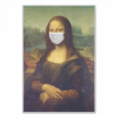 GROSSER MONALISA MIT MASKDEKALKALKESSE AUFKLEBER (Vorderseite)