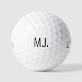 Grosser Monogram-Einfaches Moderner Schriftart Golfball (Vorderseite)