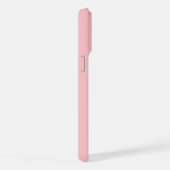 Großer Monogramm-Buchstabe Rosa Minimalistisch iPhone Hülle (Rechte Seite)