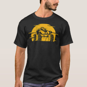 Großer Monster-Truck lustige Llama-Geschenke Yoga T-Shirt