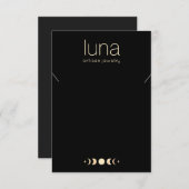 Großer Moon-Phase-Nekklace-Display-Holder Einladung (Vorne/Hinten)