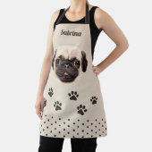 Großer Mops| Niedlicher Hund-Überdruckdruck Schürze (InSitu)
