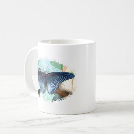 Großer Mormone-Tropischer Schmetterling Kaffeetasse (Vorderseite Links)
