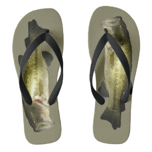 Grosser Mouth Bass Fisch Moderner, stilvoll Badesandalen
